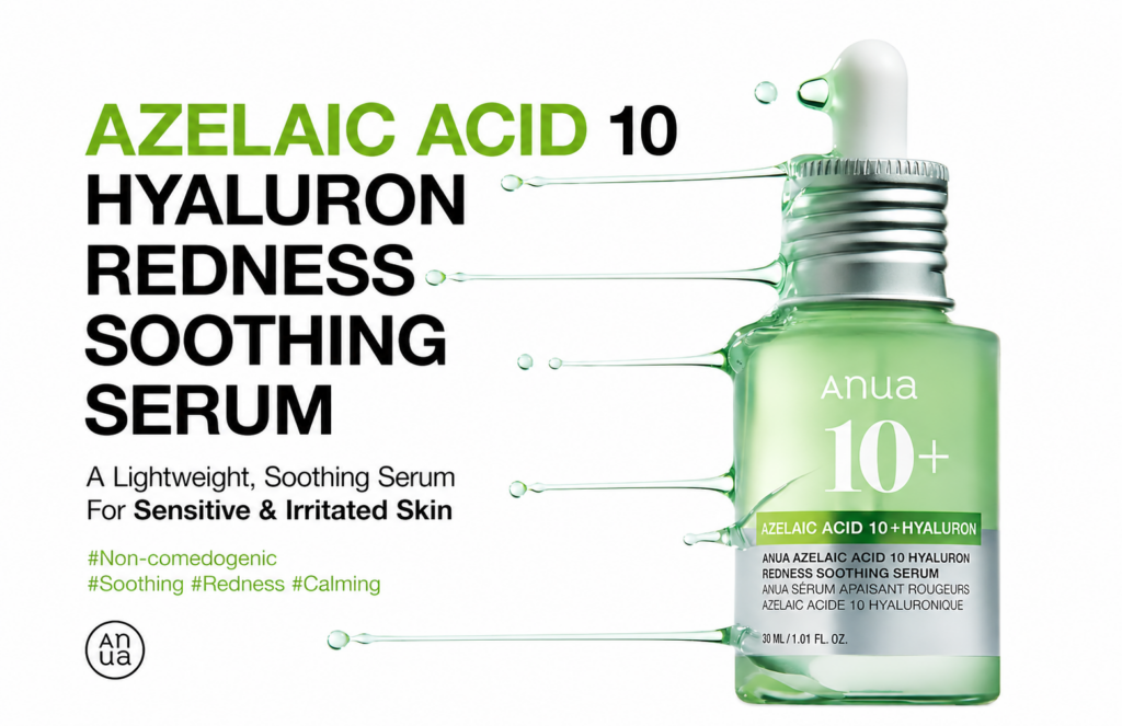Anua Azelaic Acid 10% Hyaluron Redness Soothing Serum (30ml)