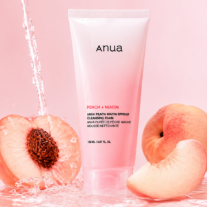 Anua Peach Niacin Spread Cleansing Foam 150ml - Glow Wash