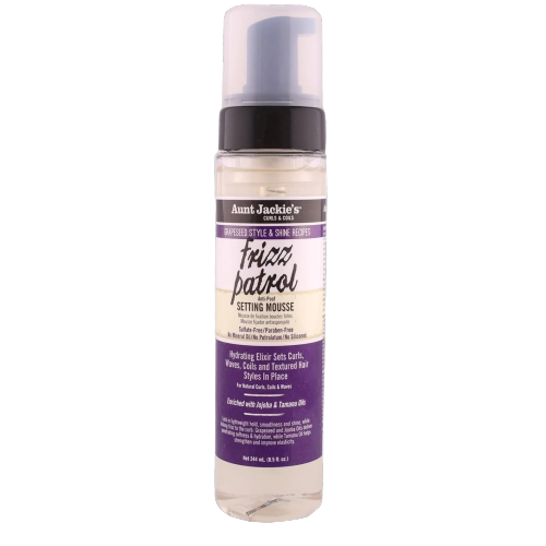 Aunt Jackie’s Frizz Patrol – Anti-poof Twist & Curl Setting Mousse  244ml