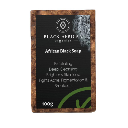 Black African Organics African Black Soap 100g